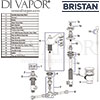 Bristan 1901 3 Hole Basin Mixer Tap Pop-Up Waste Spares